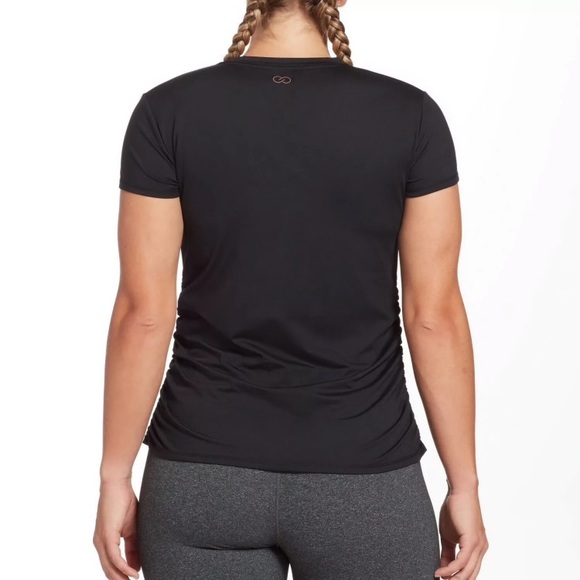 NEW Calia Flow Short Sleeve Ruched Side T-Shirt - Picture 2 of 8